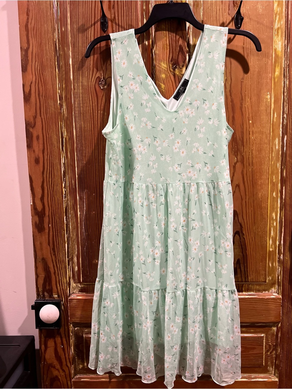 Mint Tiered Floral Sundress